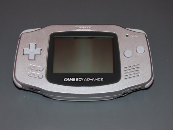 Platinum Silver Nintendo Gameboy Advance Handheld System Console