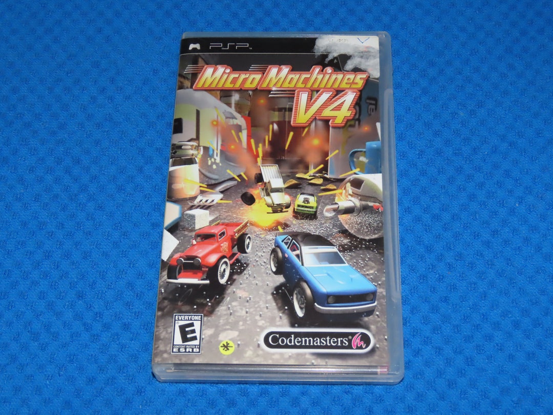 Micro Machines V4 Sony PSP Video Game Complete With Game, Case and