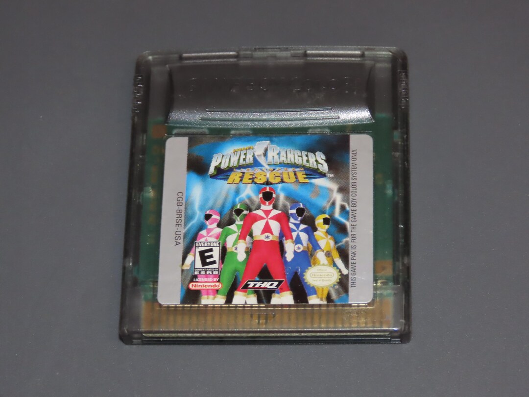 Power Rangers Rescue Nintendo Gameboy Color (GBC) Video Game - Etsy