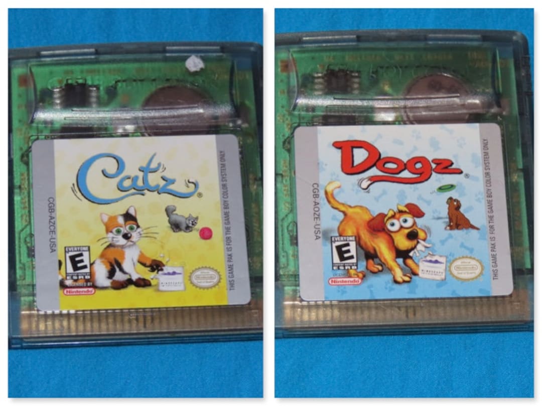 Catz / Dogz Nintendo Gameboy Color GBC Video Game Select Game Etsy