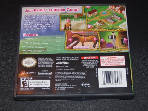 llevar a cabo Vegetales Artificial Barbie Horse Adventures: Riding Camp Nintendo DS Video Game - Etsy llevar a cabo Vegetales Artificial Barbie Horse Adventures: Riding Camp Nintendo DS Video Game - Etsy
