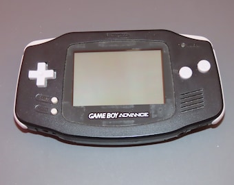 Black Nintendo Gameboy Advance Handheld System Console - Vintage Gaming System