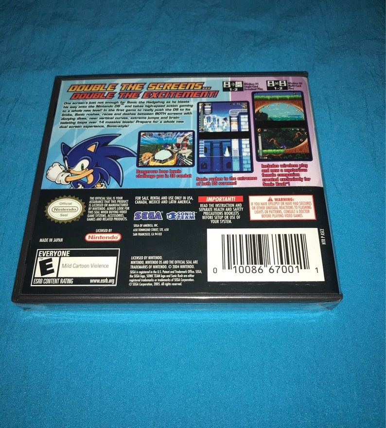 Sonic Rush Nintendo DS Video Game Brand New / Sealed image 2