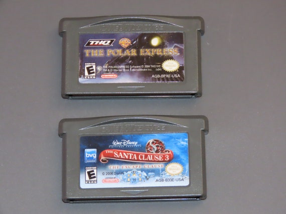Christmas Themed Gameboy Advance Games - Loose Nintendo GBA
