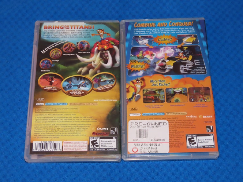 Crash Bandicoot Sony PSP Video Game Complete with Game, Case and Manual image 2