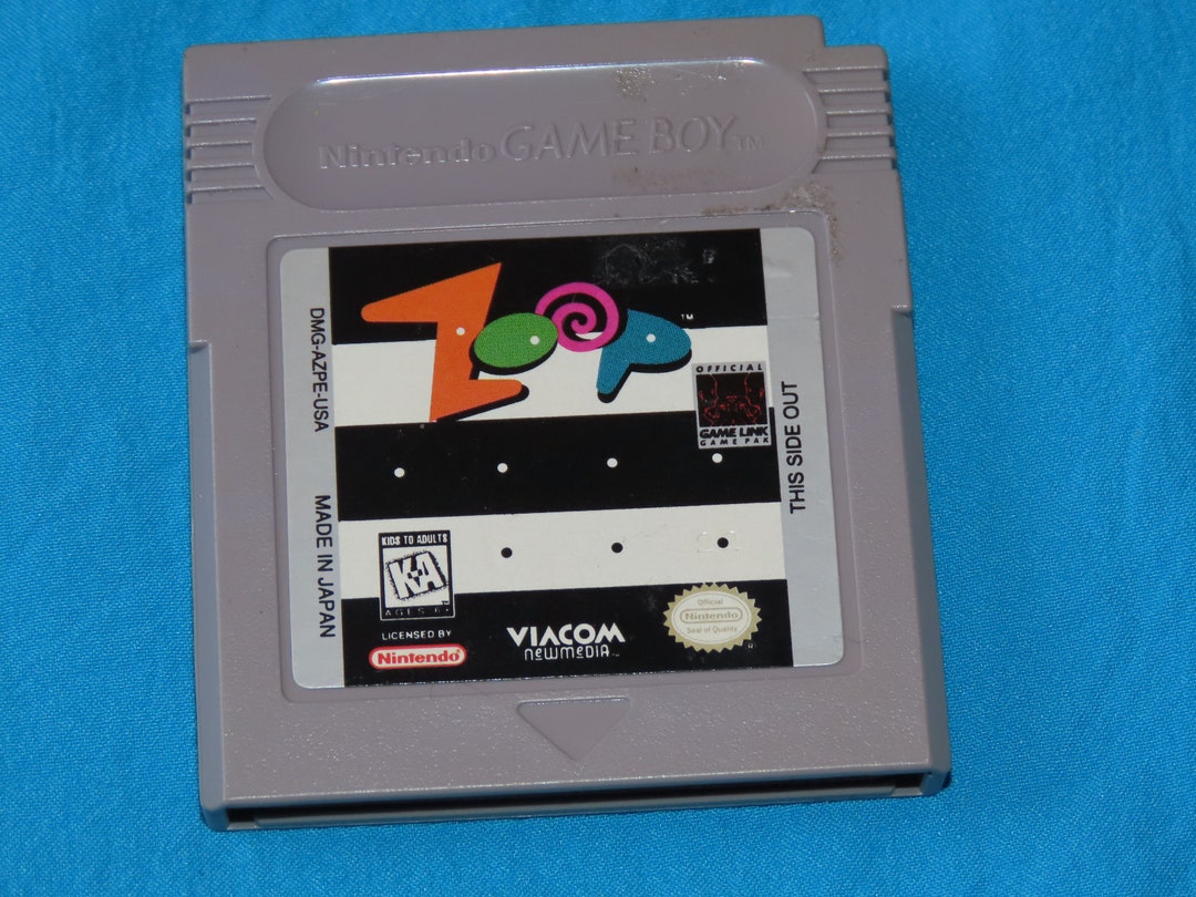 Zoop Nintendo Game Boy Video Game Etsy