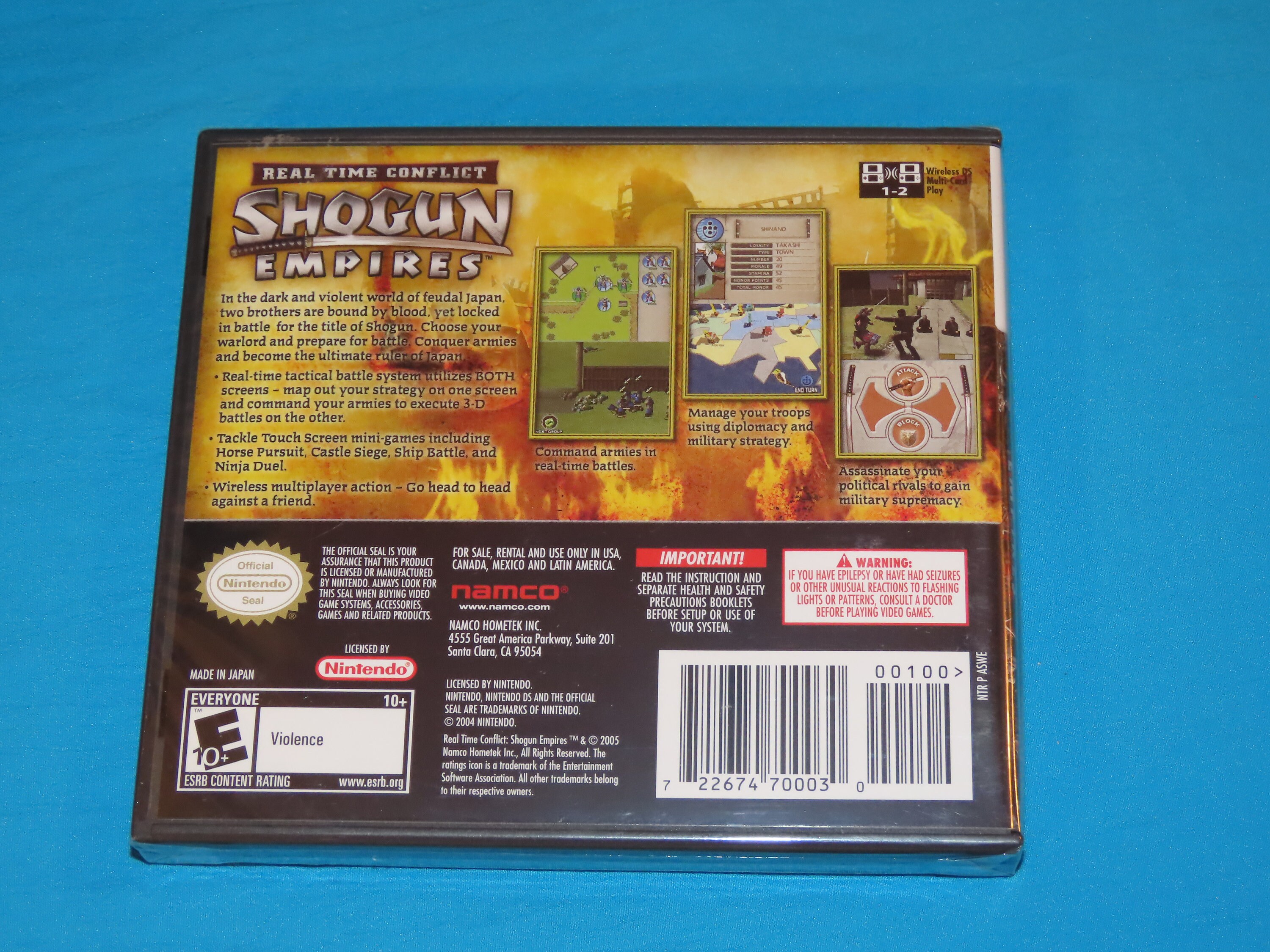 Real Time Conflict Shogun Empires Nintendo DS Video Game > Brand  