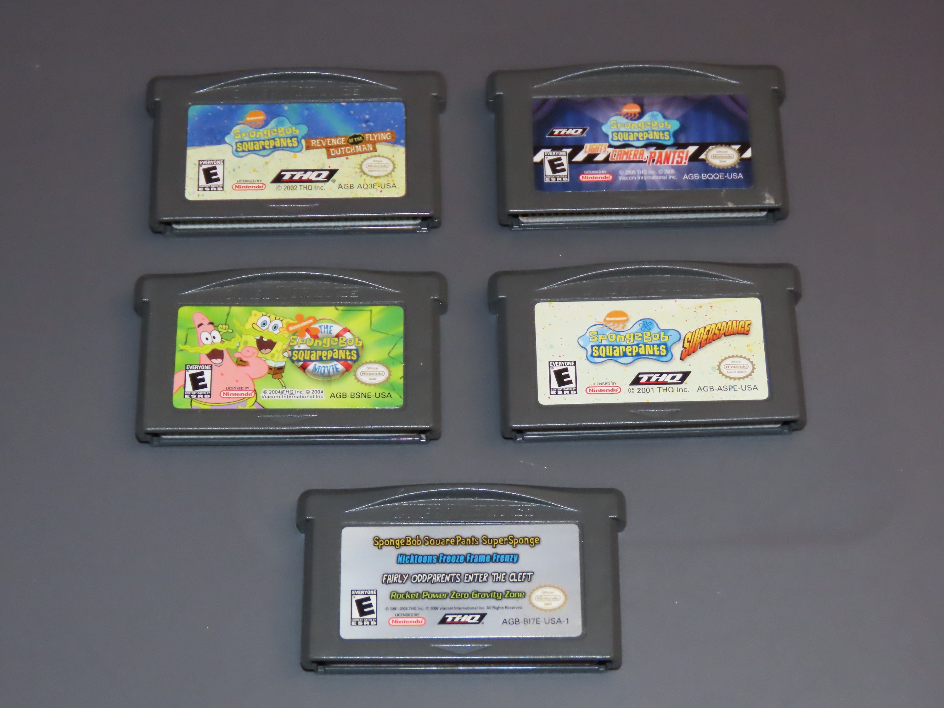 lugt Rang trojansk hest Spongebob Squarepants Gameboy Advance Games Loose Nintendo - Etsy