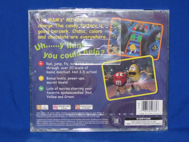 M&M's: Shell Shocked for Sony Playstation 1 New / Sealed Video Game image 2