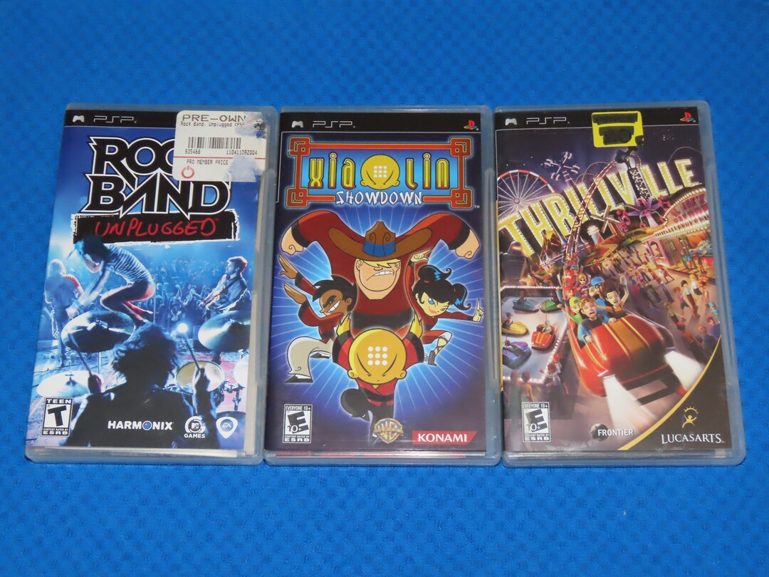 Random Sony PSP Video Game Complete With Game, Case and Manual Select