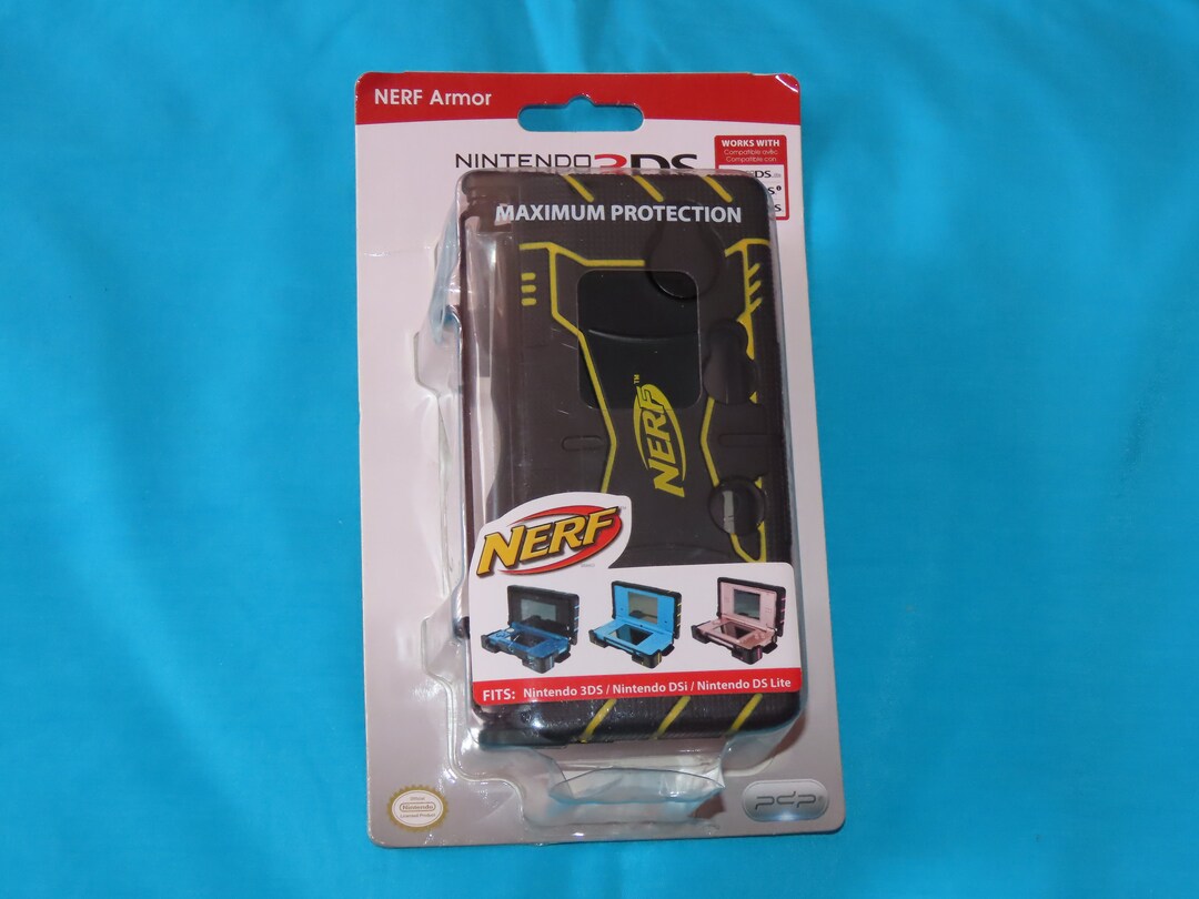 3DS Maximum Protection Nerf Case in Black for Nintendo System Etsy
