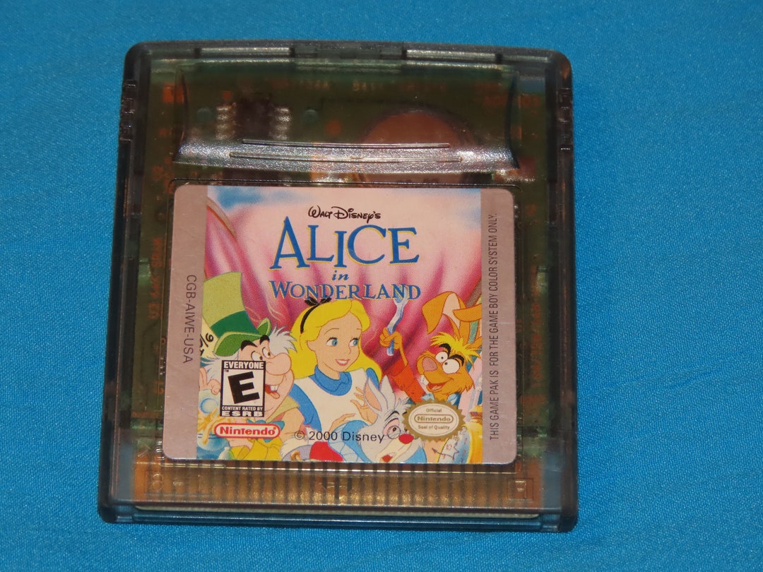 Alice in Wonderland Nintendo Gameboy Color (GBC) Video Game - Etsy
