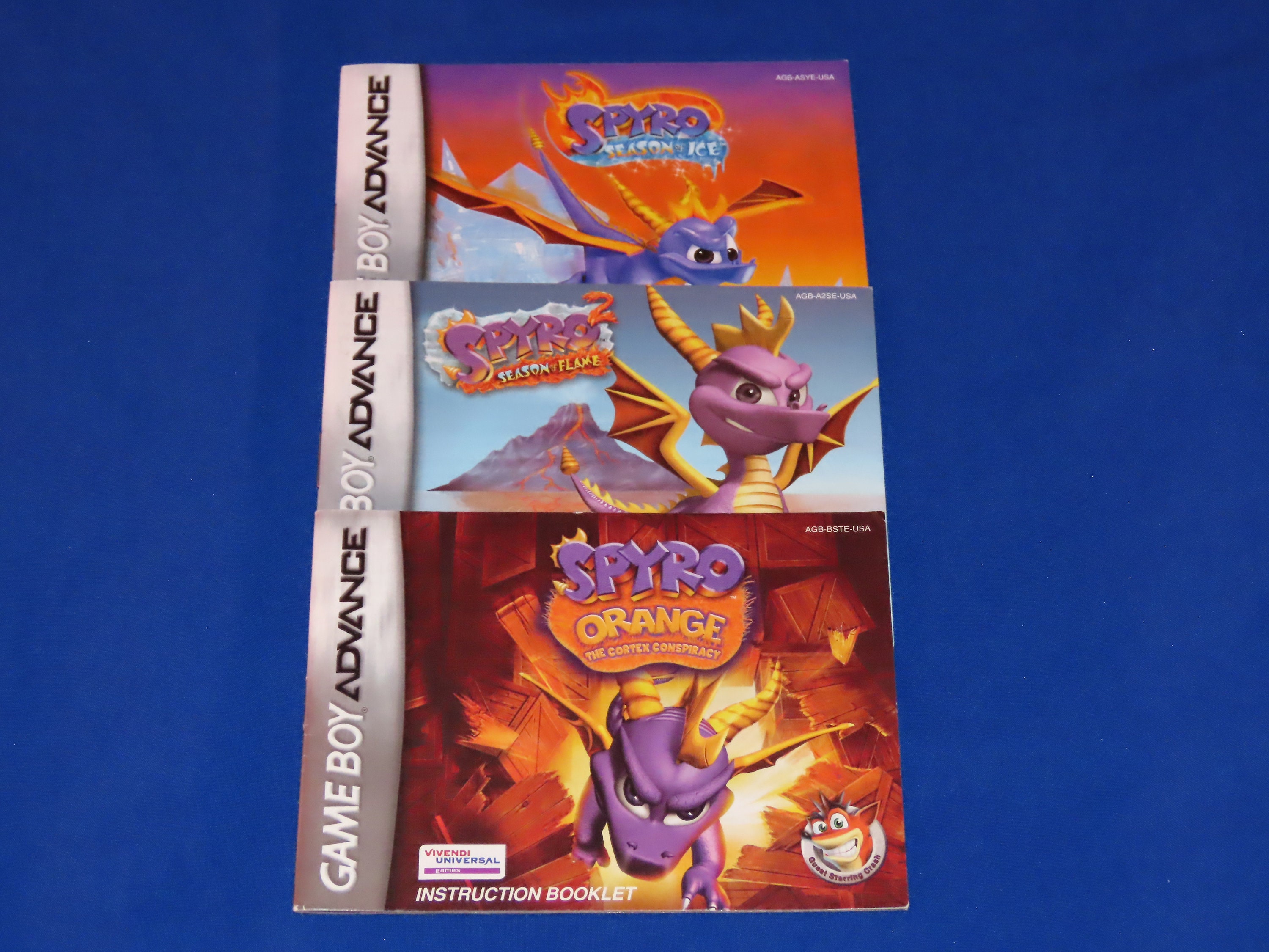 Spyro Gameboy Advance Official Video Game GBA Instruction Book