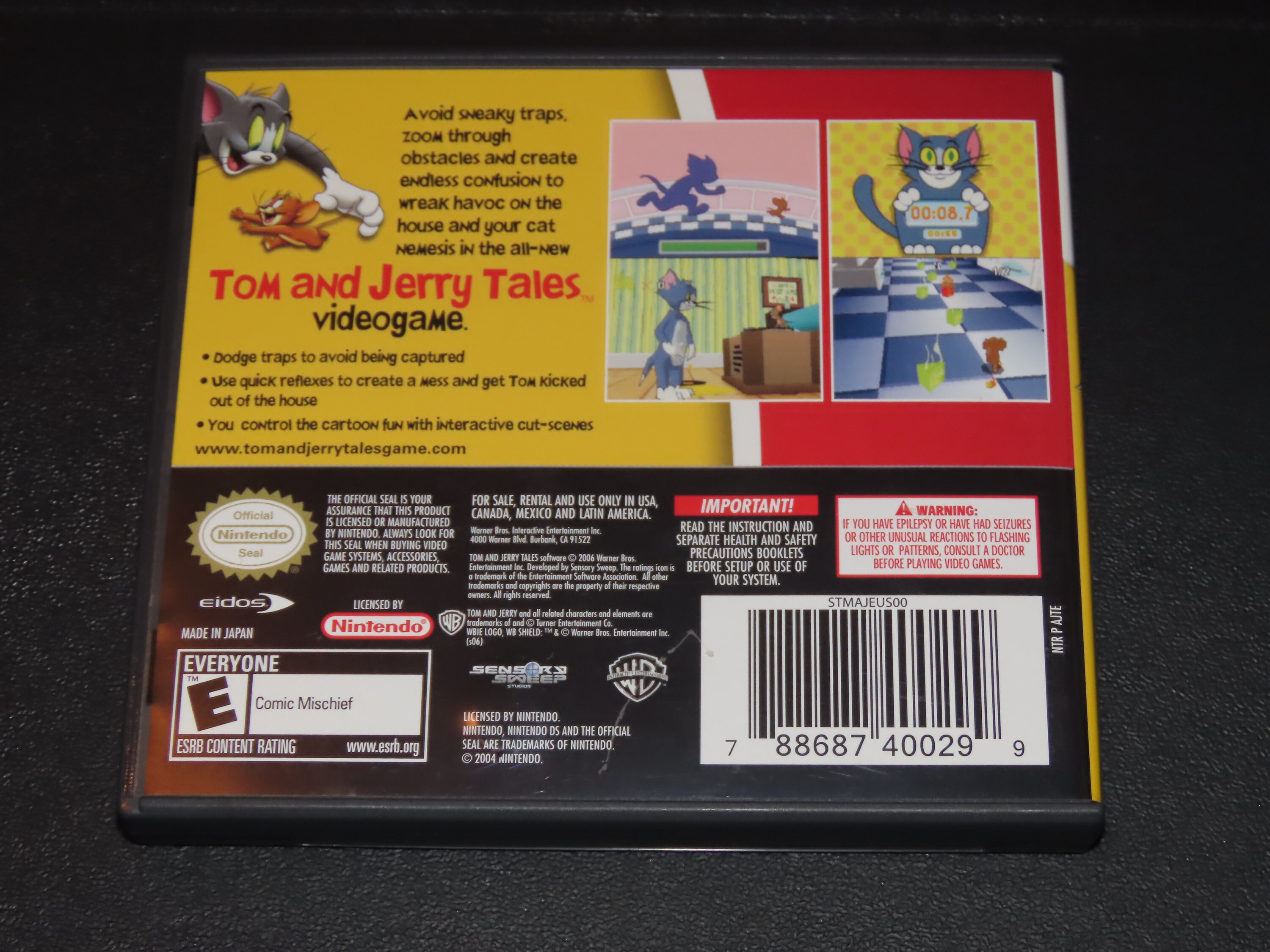 Tom and Jerry Tales Nintendo DS Video Game Complete with Game