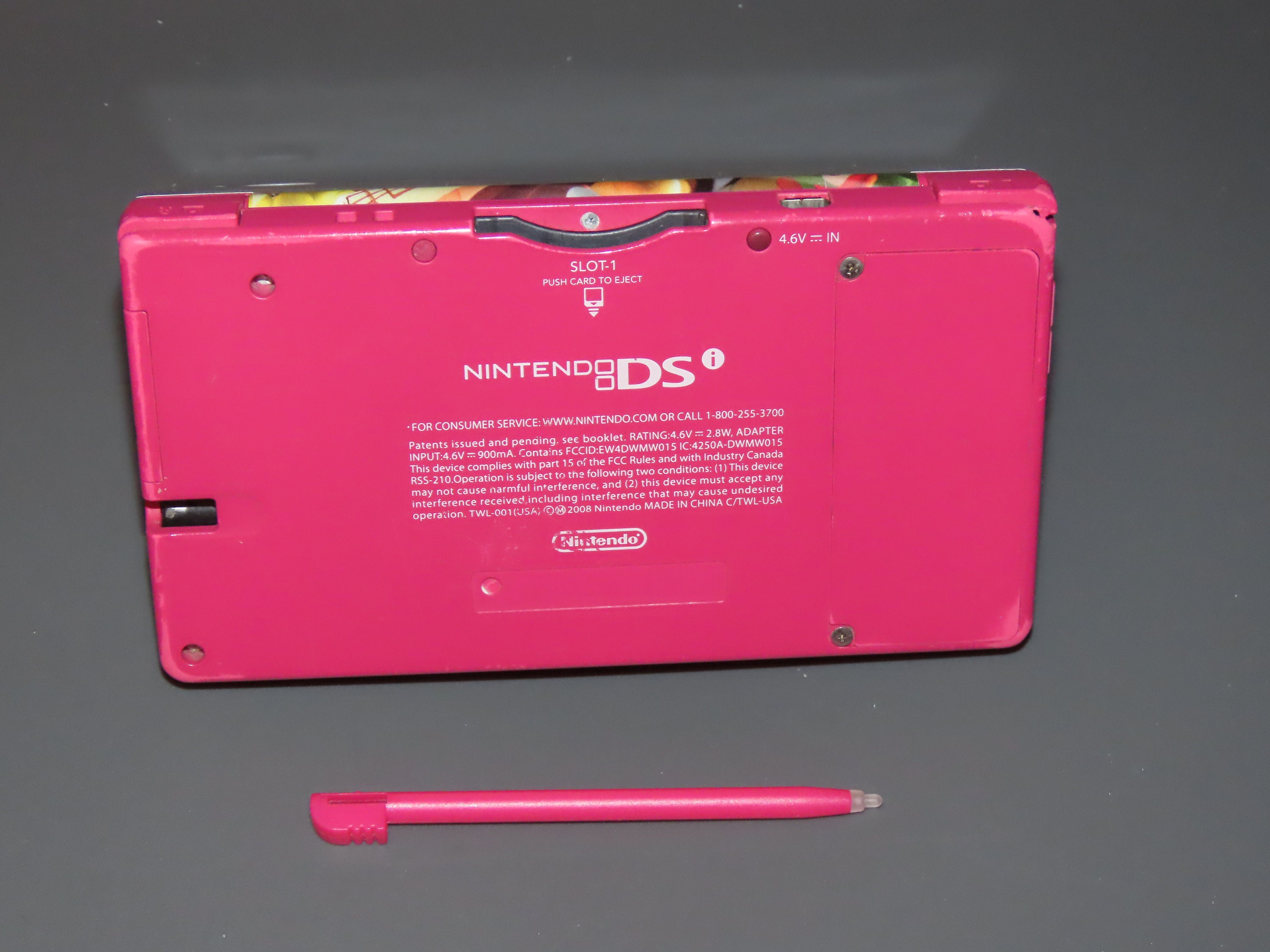 Nintendo DS DSi XL Power A Game Console Hard Carrying Case Dark Pink