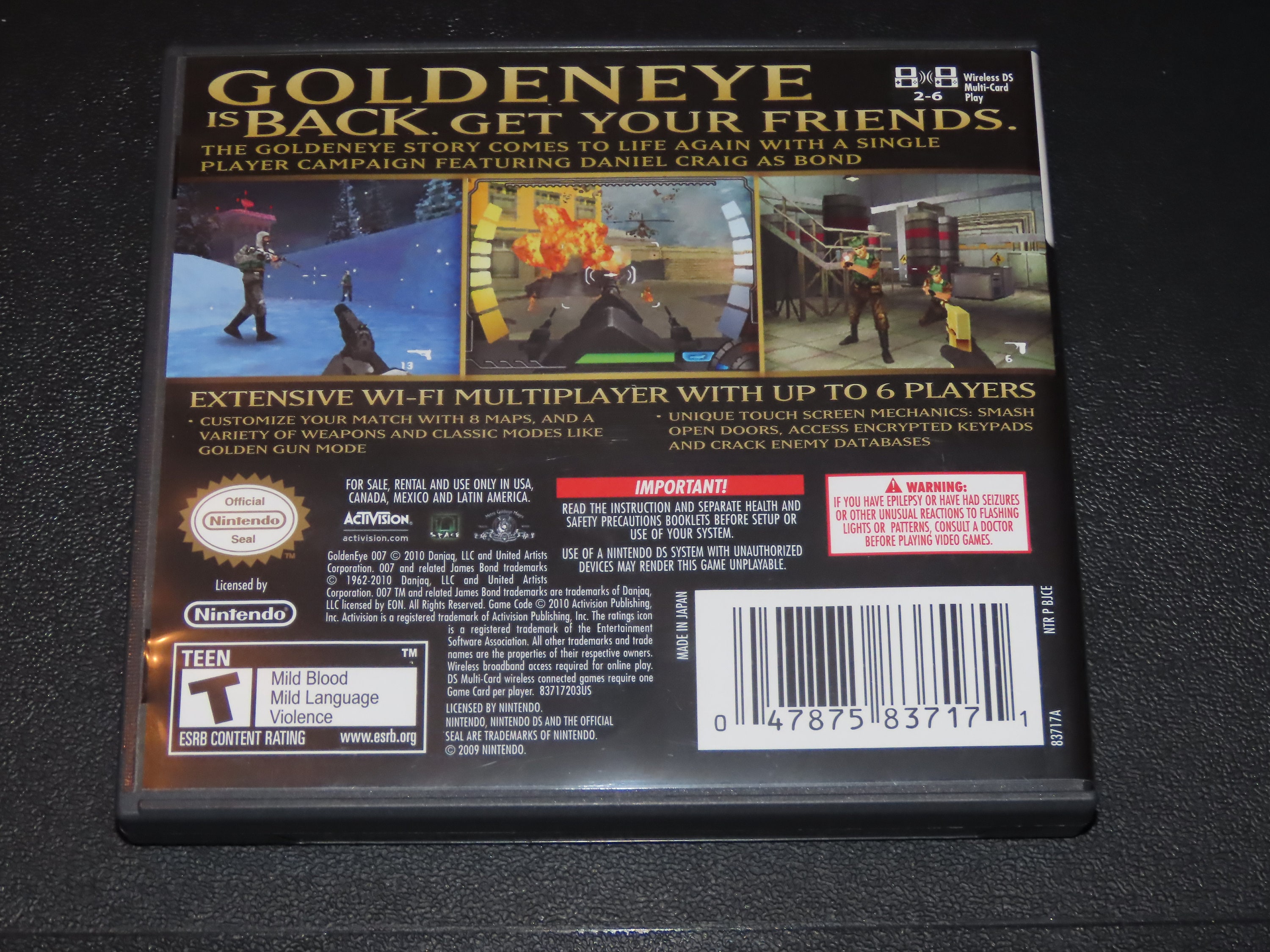 GoldenEye 007 Video Games with Manual for sale