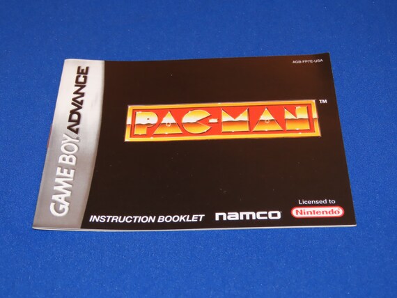 PACMAN COLLECTION PAC Man Gameboy Advance Instruction Manual Only EUR 1