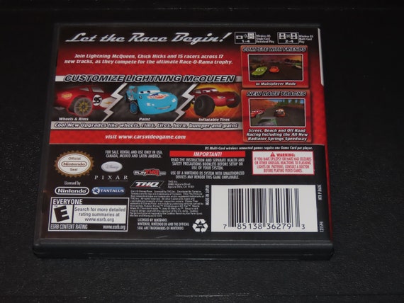 Cars Race-o-rama Nintendo DS Video Game Complete With Game 