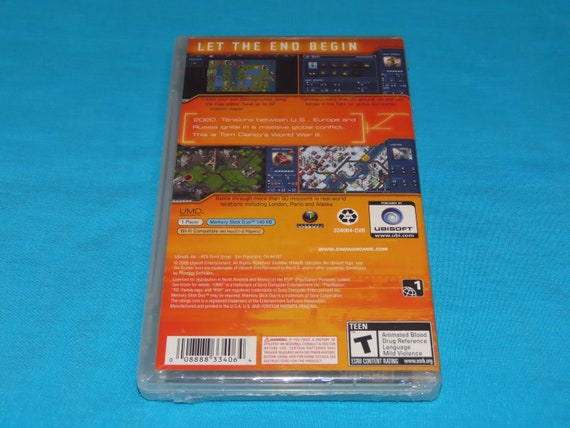 Tom Clancy's Endwar Sony PSP Video Game Brand New / Sealed - Etsy