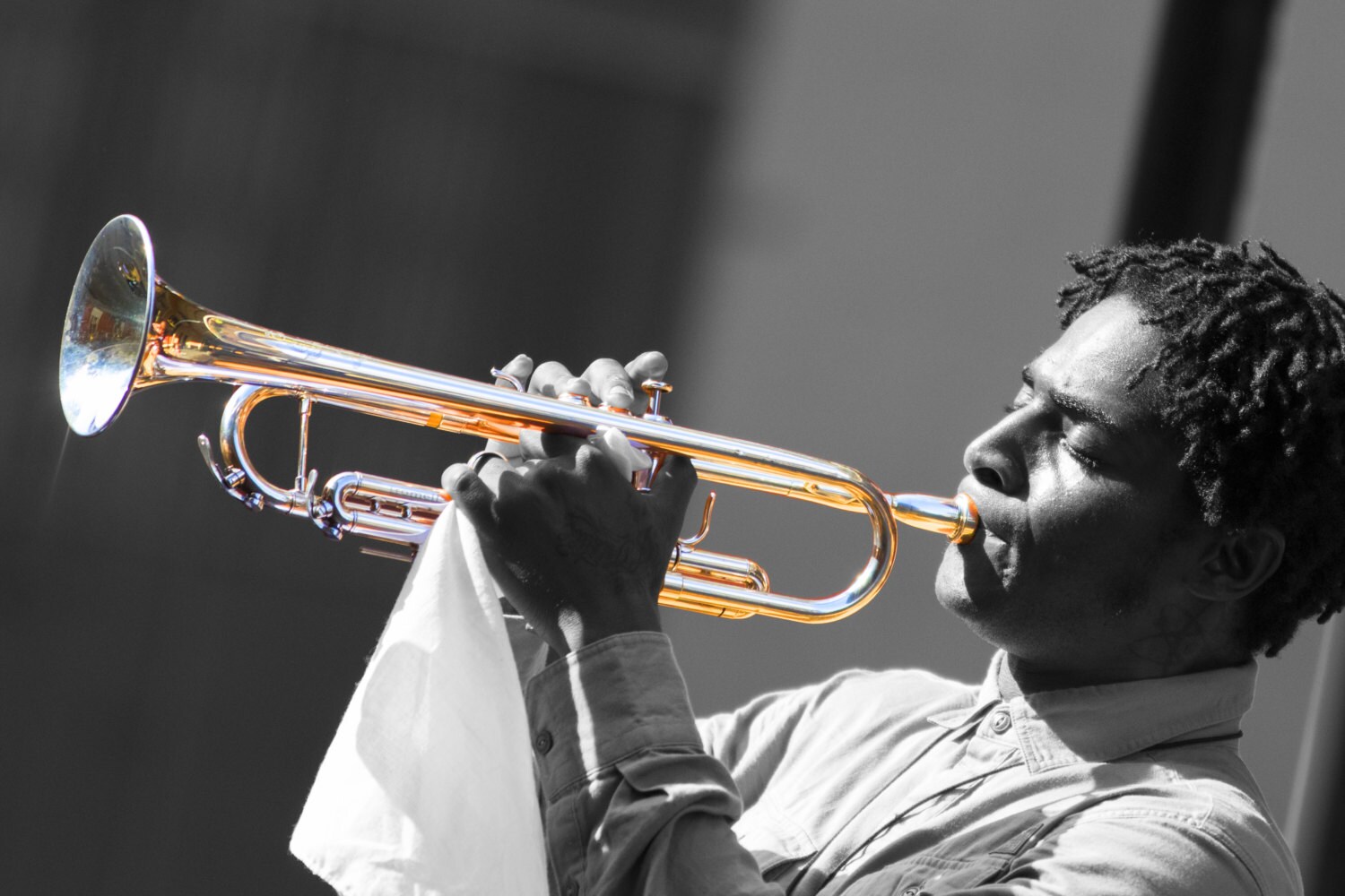New Orleans Trumpet Player Photographic Print Etsy