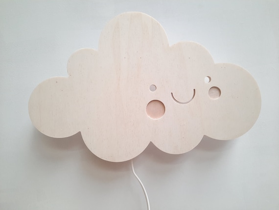 Happy Cloud Wall Lamp Night Light Nursery Children S Happy Cloud Wall Lamp Night Light, Kids Wall Lamp