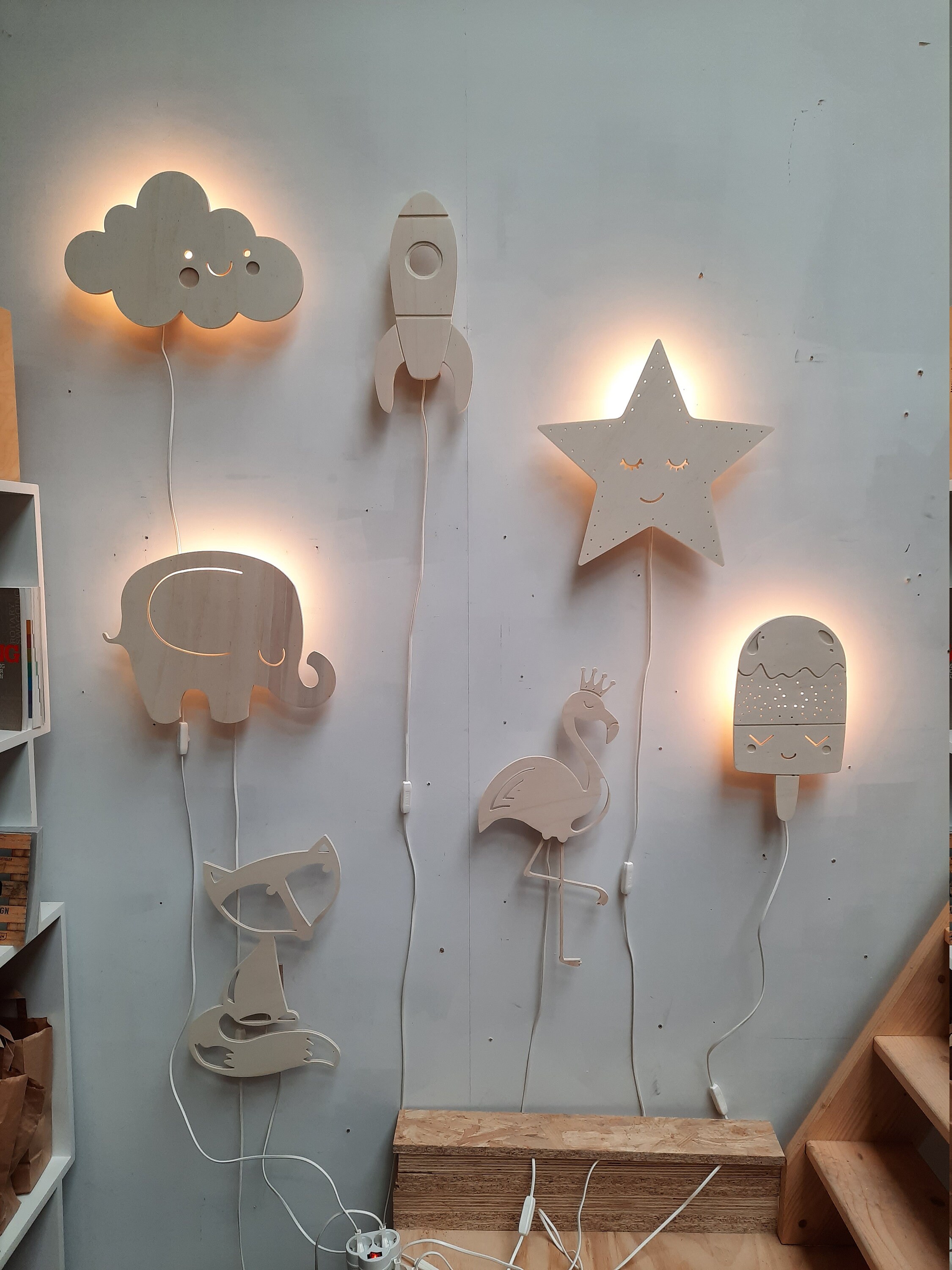 Happy Cloud Wall Lamp Night Light Nursery Children s Room