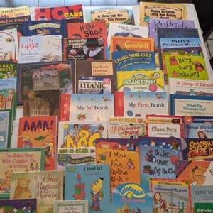 Brand New Assorted Childrens Books Listing #1, Age range from Toddler up & over 10 yrs old- Sold in Set of 7, 32 for set-choose any 7 u like