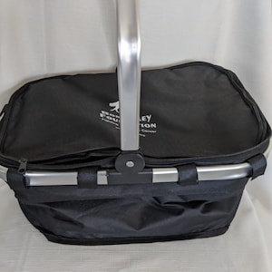 Helt ny Ron Foley Foundation hopfällbar isolerad picknickkorg med lättbärbar flanellpicknickfilt