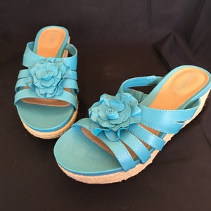 Slightly Worn Looks New Solesenseability Brand Teal Womens - Etsy