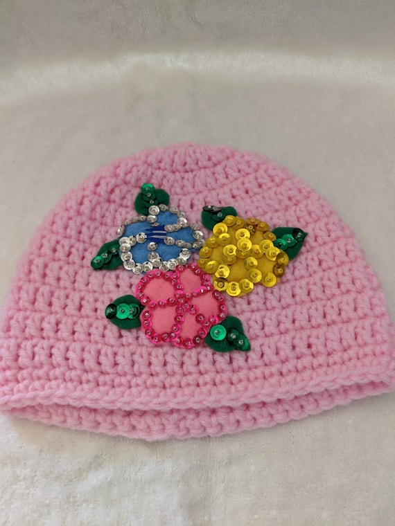 Handcrafted crochet pink beanie hat Handmade Crochet Women main image 2
