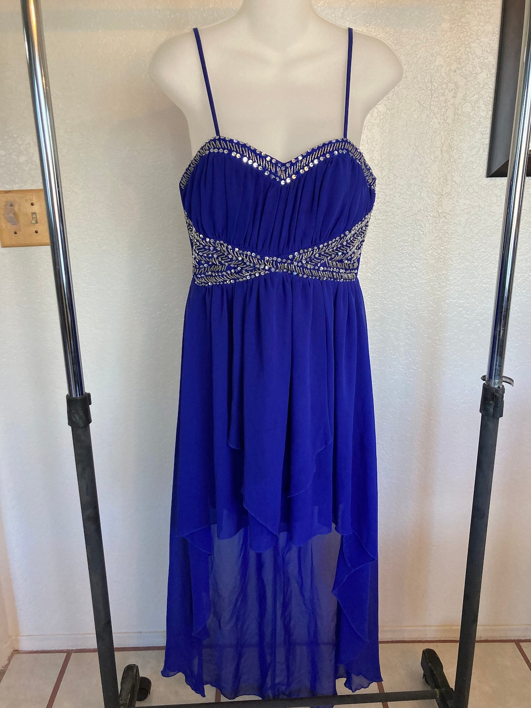 Almost New Royal Blue B. Darlin Brand Evening Gown/ Princess - Etsy