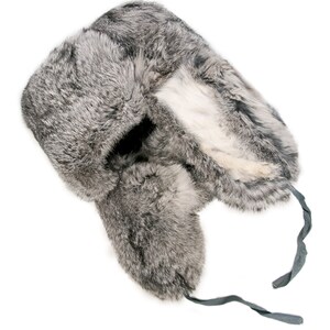 Kaninchen Pelz Bomber Wintermütze