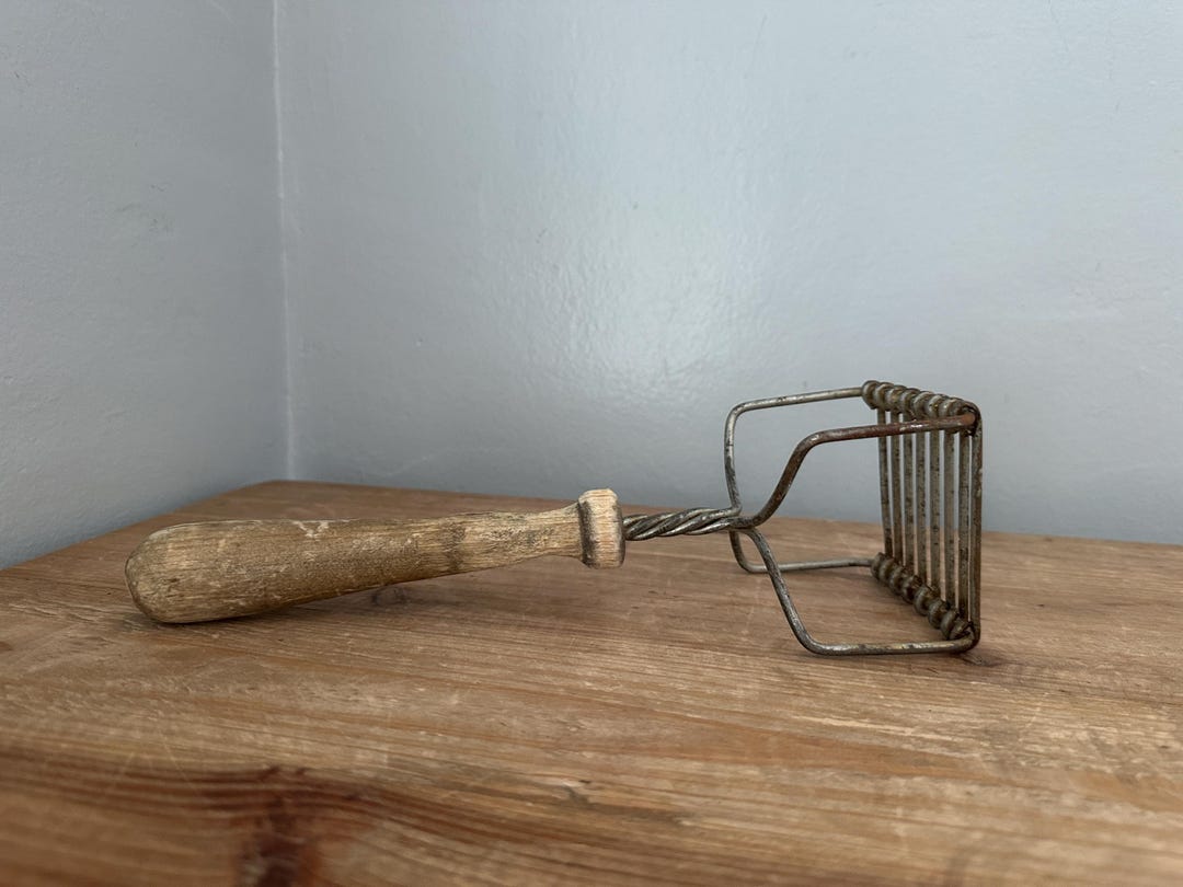 Antique Potato Masher With Wooden Handle - Etsy