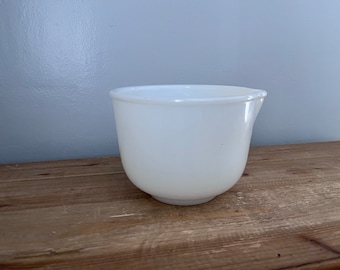 Vintage milk glas Glasbake made for Sunbeam mixing bowl