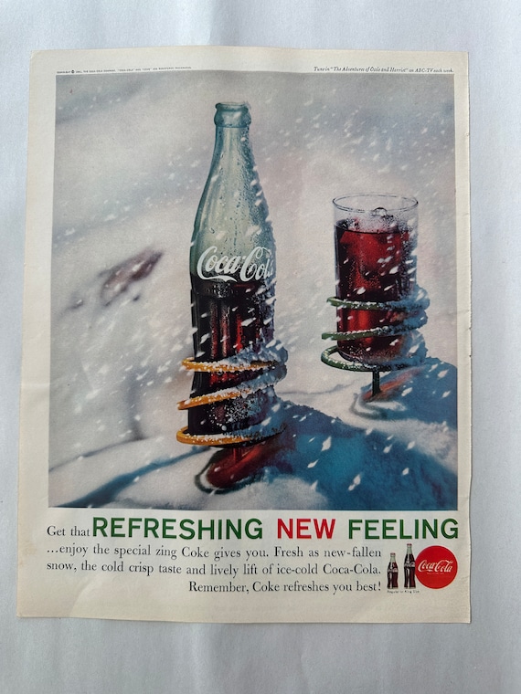 1961年コカコーラ雑誌広告 - Etsy 日本