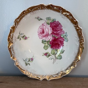 Rose and gold serving bowl