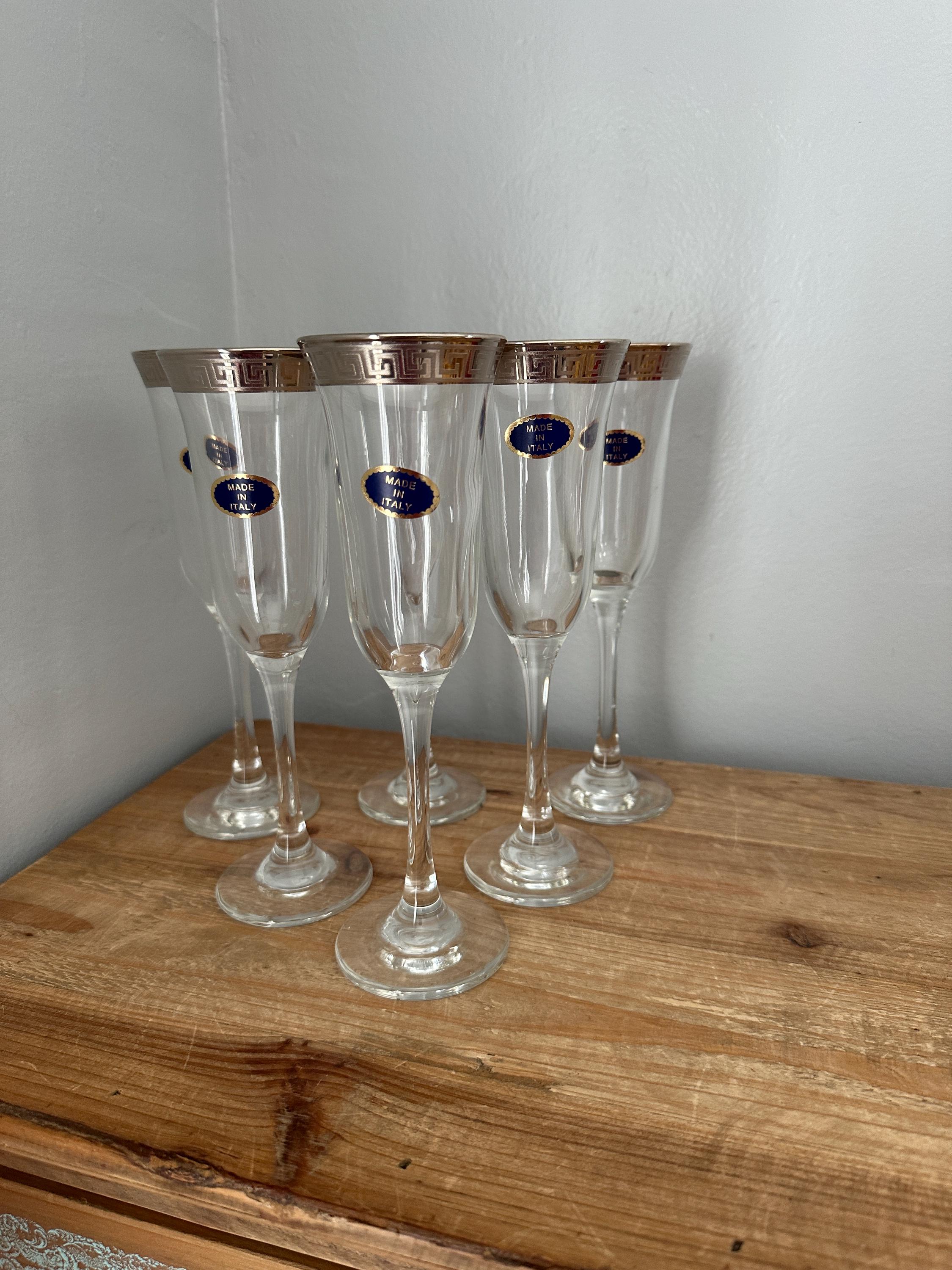 Set Von 6 Handgefertigten Weinglas-Anhängern Zum 40. Geburtstag - In Organza-Säckchen, 2,5 Cm Durchmesser