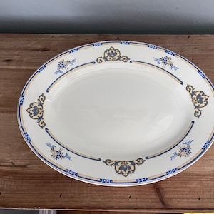 JG Meakin Sol blue & yellow platter