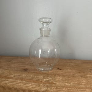 Vintage mid century modern glass decanter