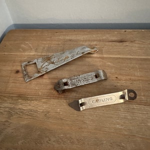 Set of 3 vintage bottle openers