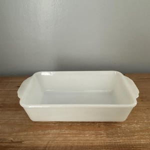 Vintage Fire King Milkglass loaf pan