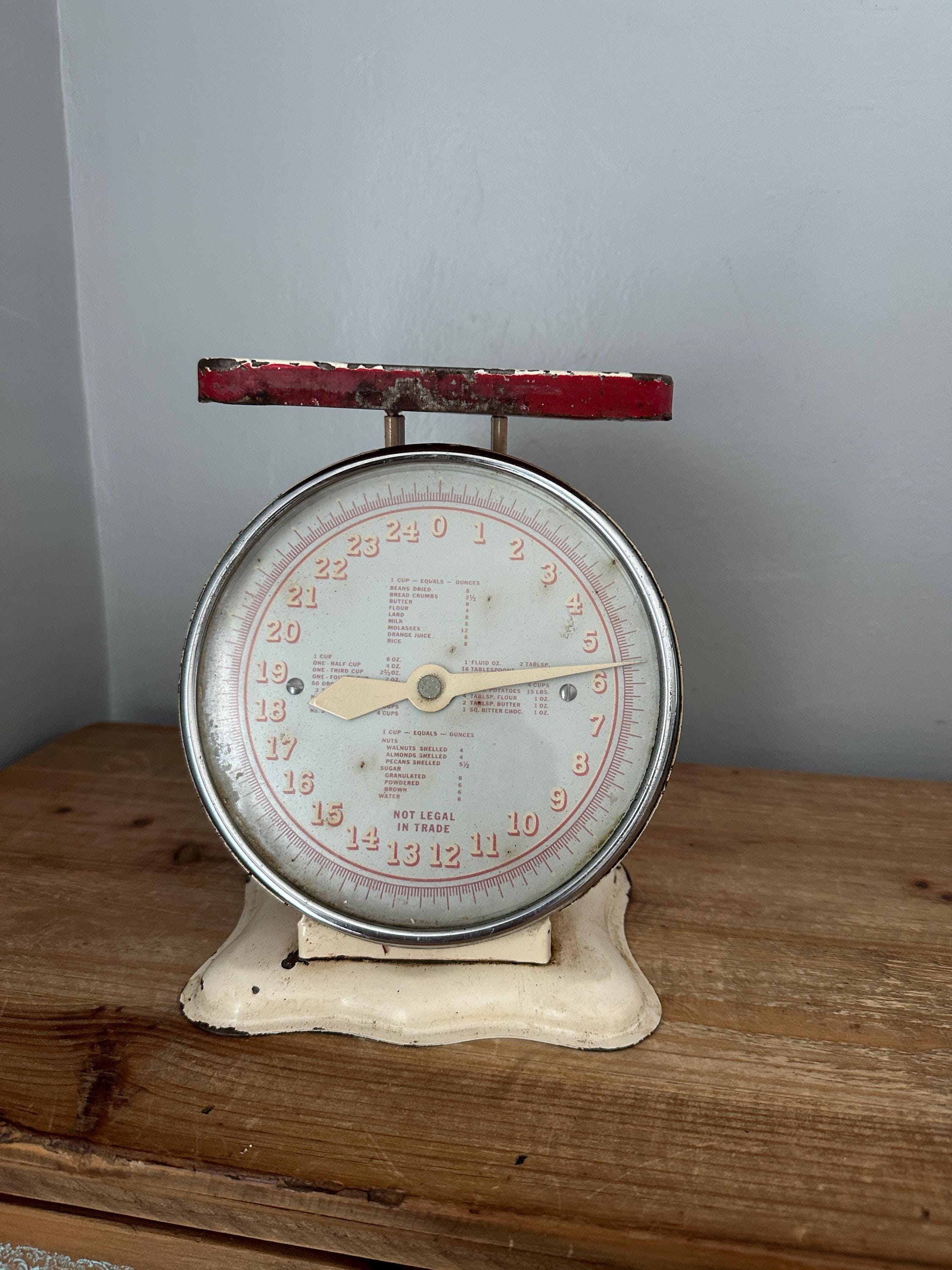 Vintage Kitchen Scales White