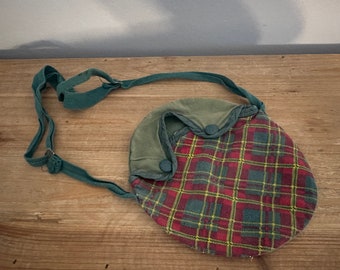 Vintage Girl Scout plaid canteen cover