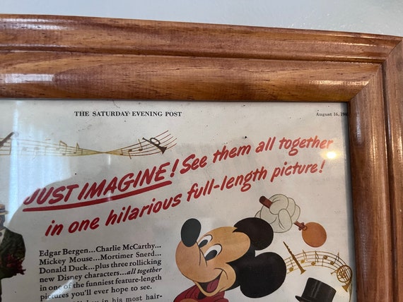 1940's Walt Disney Fun and Fancy Free Framed Print Ad - Etsy