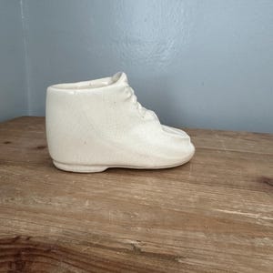 Antique baby shoe McCoy planter