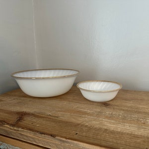 Fire King Swirl Pattern Bowls