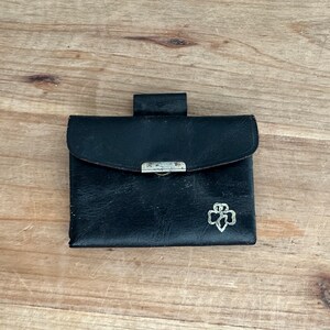 Girl Scouts leather change purse- vintage