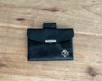 Girl Scouts leather change purse- vintage