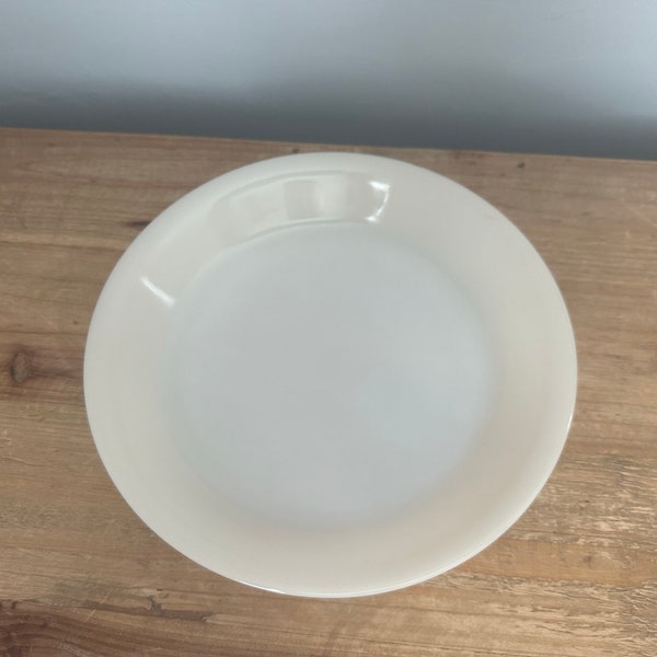 8 inch milk glass Fire King pie plate