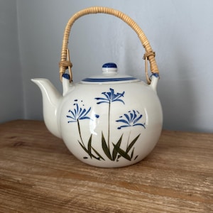 Vintage hand painted China teapot